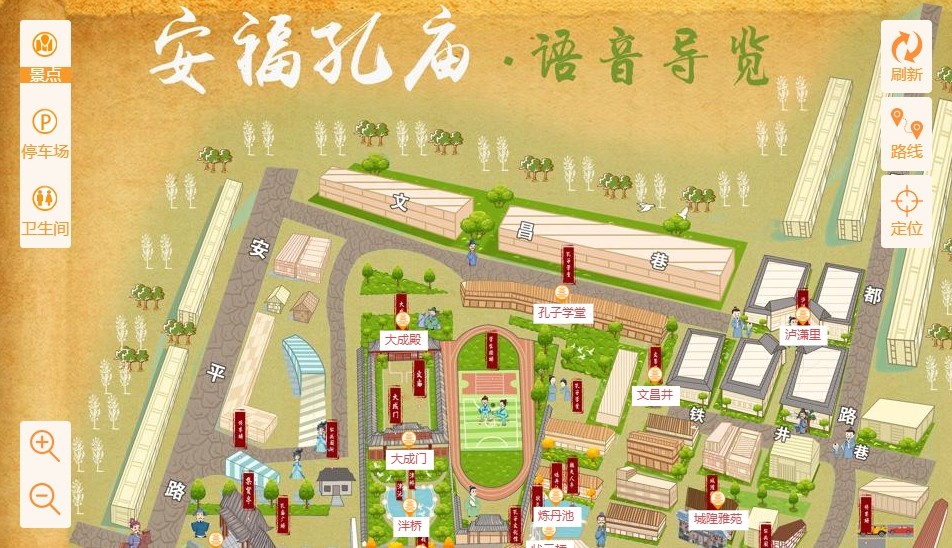 宁津手绘地图：智慧景区智能化服务的延伸